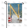America Forever Merry Christmas USA Monogram Garden Flag