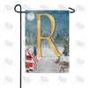 America Forever Merry Christmas USA Monogram Garden Flag