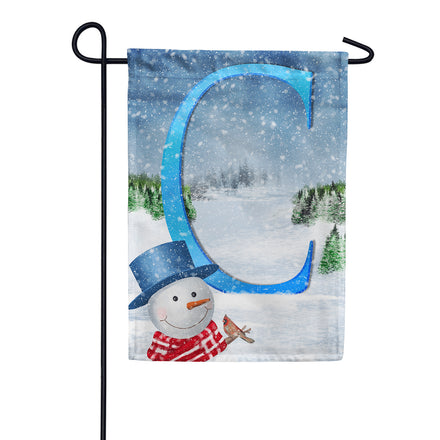 America Forever There's Snow Sun Today! Monogram Garden Flag
