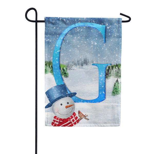 America Forever There's Snow Sun Today! Monogram Garden Flag