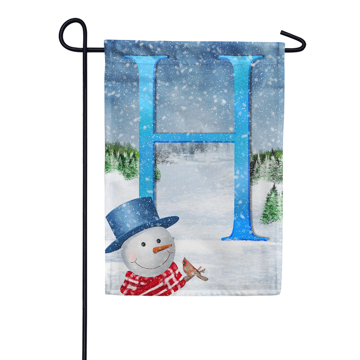 America Forever There's Snow Sun Today! Monogram Garden Flag
