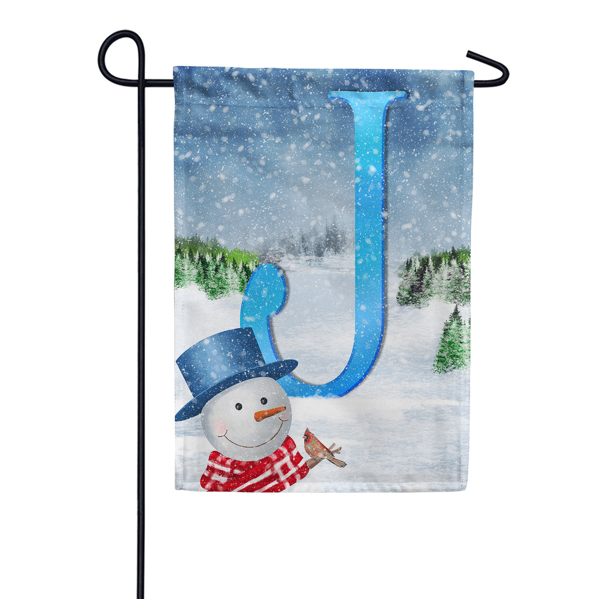 America Forever There's Snow Sun Today! Monogram Garden Flag