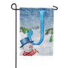 America Forever There's Snow Sun Today! Monogram Garden Flag