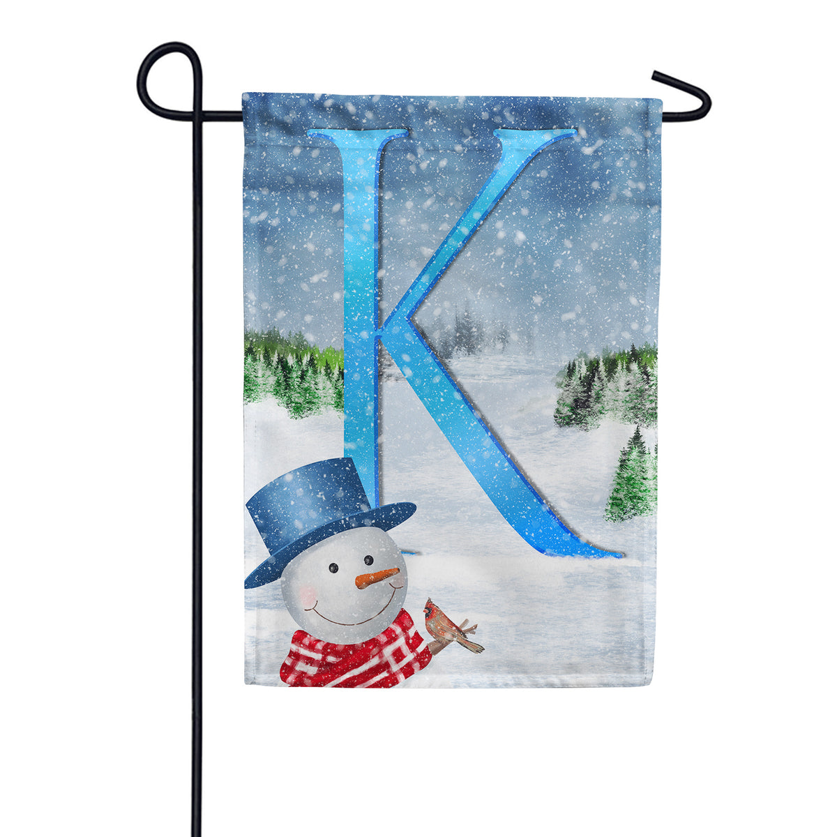 America Forever There's Snow Sun Today! Monogram Garden Flag