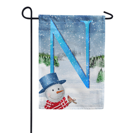 America Forever There's Snow Sun Today! Monogram Garden Flag