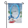 America Forever There's Snow Sun Today! Monogram Garden Flag