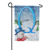 America Forever There's Snow Sun Today! Monogram Garden Flag