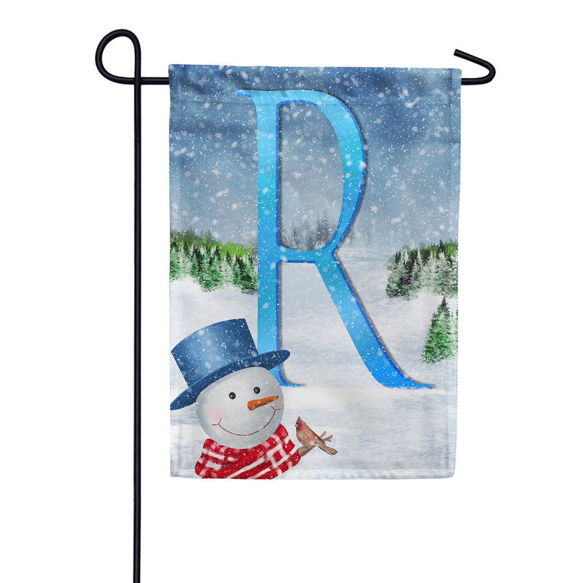 America Forever There's Snow Sun Today! Monogram Garden Flag