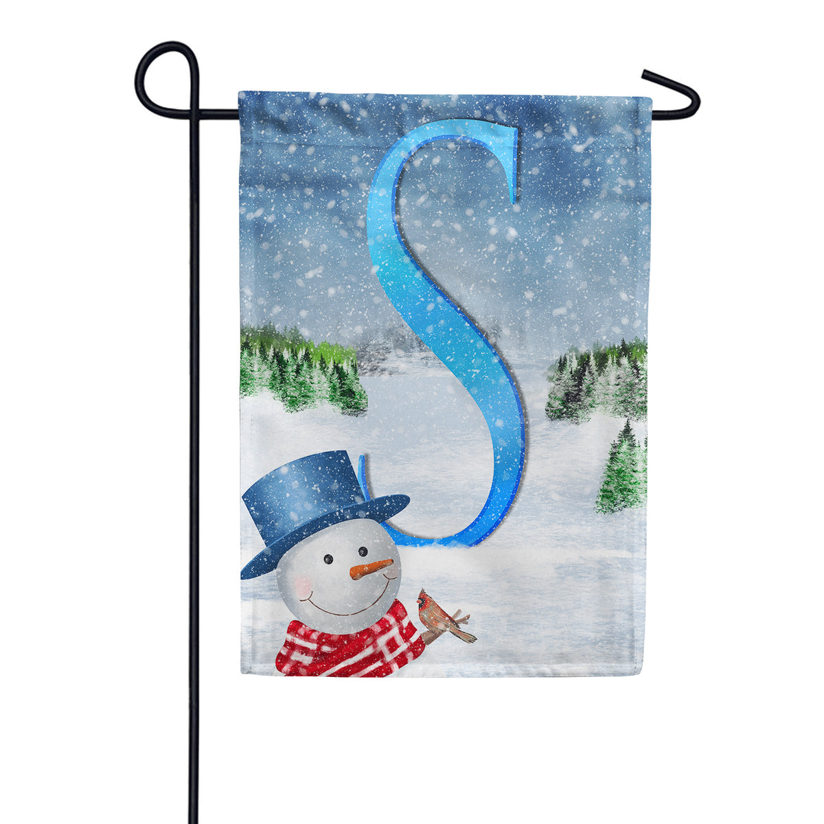 America Forever There's Snow Sun Today! Monogram Garden Flag
