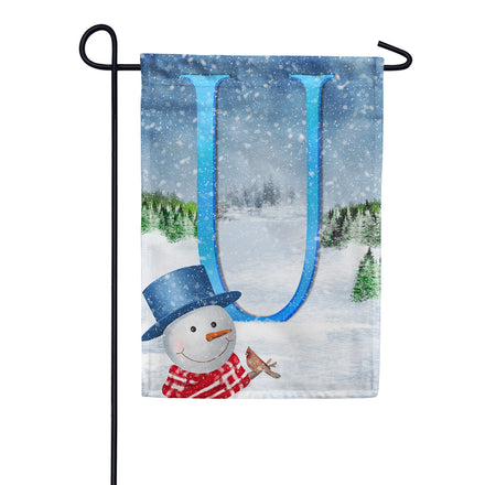 America Forever There's Snow Sun Today! Monogram Garden Flag