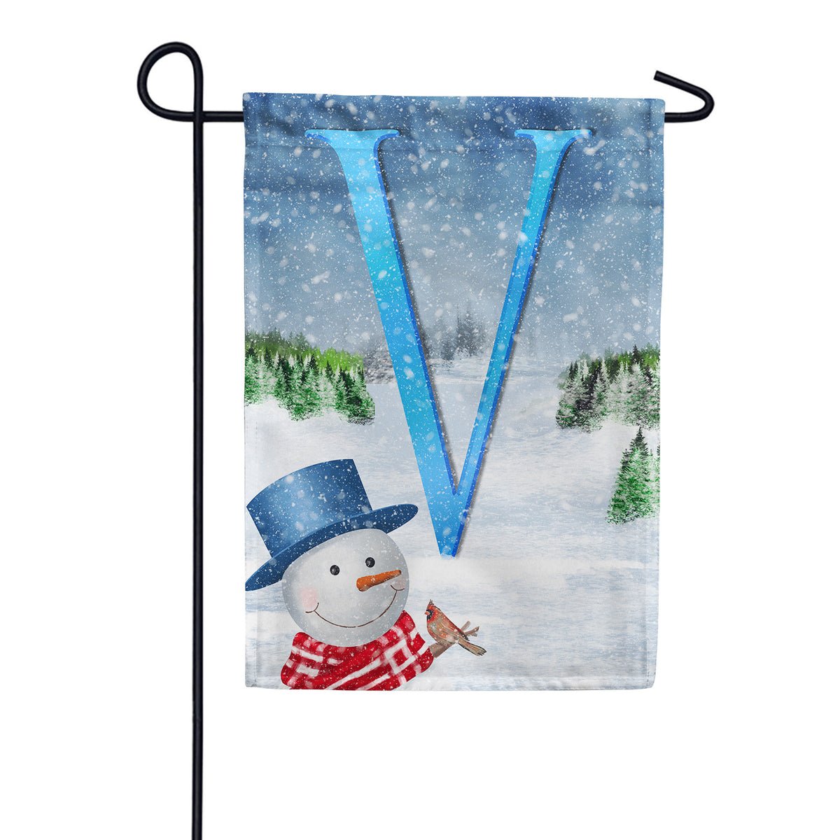 America Forever There's Snow Sun Today! Monogram Garden Flag