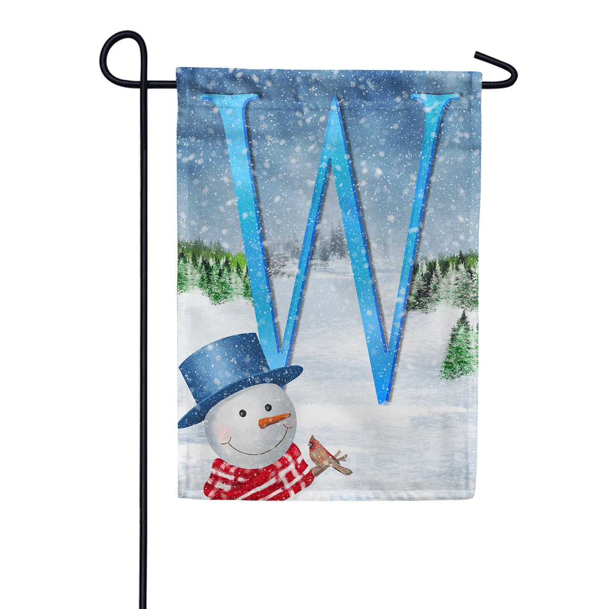 America Forever There's Snow Sun Today! Monogram Garden Flag