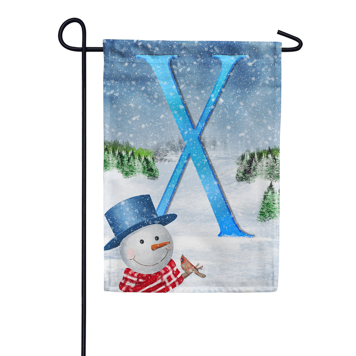 America Forever There's Snow Sun Today! Monogram Garden Flag