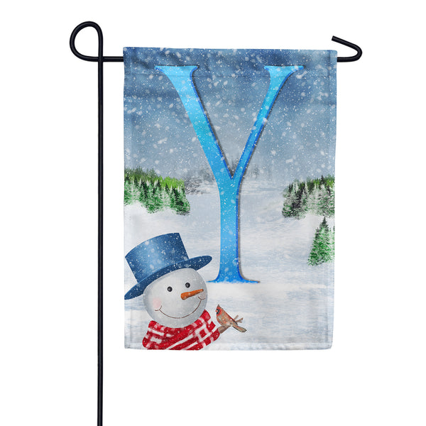 America Forever There's Snow Sun Today! Monogram Garden Flag