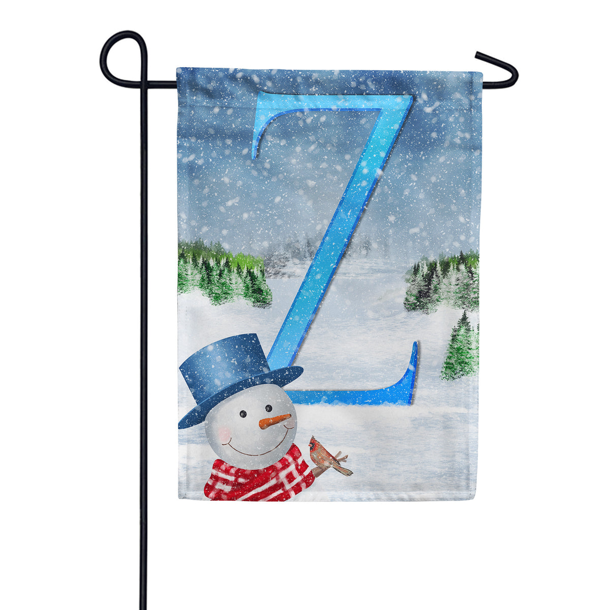 America Forever There's Snow Sun Today! Monogram Garden Flag