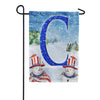 America Forever Uncle Snowman Monogram Garden Flag