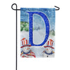 America Forever Uncle Snowman Monogram Garden Flag