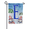 America Forever Uncle Snowman Monogram Garden Flag