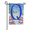 America Forever Uncle Snowman Monogram Garden Flag