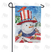 America Forever Uncle Snowman Garden Flag