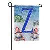America Forever Uncle Snowman Monogram Garden Flag