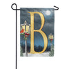 America Forever Winter Lamp Warmth Monogram Garden Flag