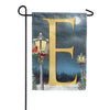 America Forever Winter Lamp Warmth Monogram Garden Flag