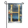 America Forever Winter Lamp Warmth Monogram Garden Flag