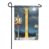 America Forever Winter Lamp Warmth Monogram Garden Flag