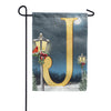 America Forever Winter Lamp Warmth Monogram Garden Flag