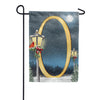America Forever Winter Lamp Warmth Monogram Garden Flag