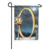 America Forever Winter Lamp Warmth Monogram Garden Flag
