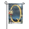 America Forever Winter Lamp Warmth Monogram Garden Flag