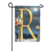 America Forever Winter Lamp Warmth Monogram Garden Flag