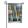America Forever Winter Lamp Warmth Monogram Garden Flag