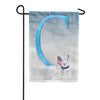 America Forever Polar Bear Snow Family Monogram Garden Flag