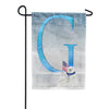America Forever Polar Bear Snow Family Monogram Garden Flag