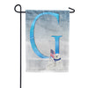 America Forever Polar Bear Snow Family Monogram Garden Flag