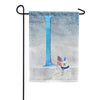America Forever Polar Bear Snow Family Monogram Garden Flag