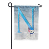 America Forever Polar Bear Snow Family Monogram Garden Flag