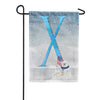 America Forever Polar Bear Snow Family Monogram Garden Flag