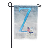 America Forever Polar Bear Snow Family Monogram Garden Flag