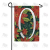 America Forever Snowy Poinsettias Monogram Garden Flag