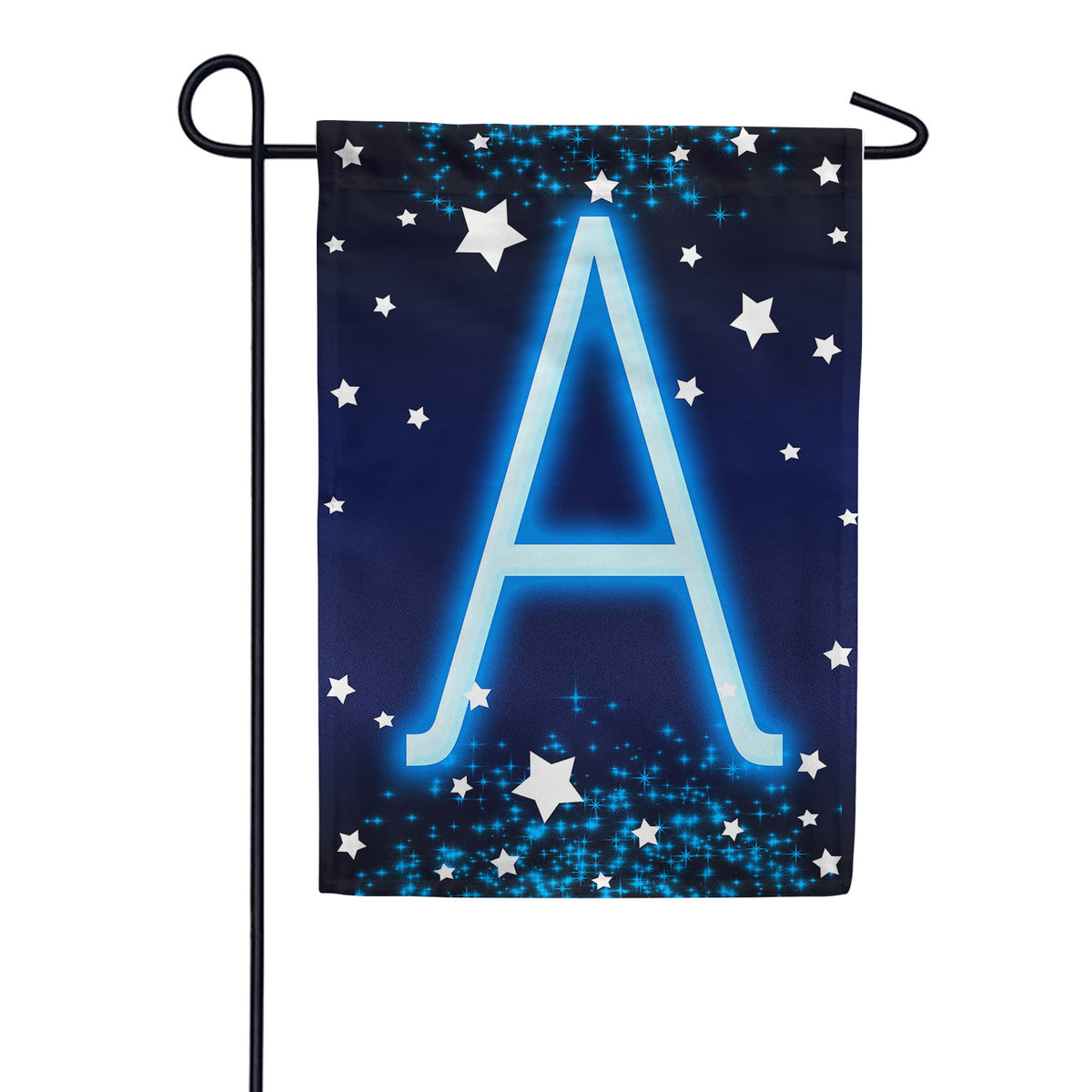 America Forever New Year Starlight Monogram Garden Flag