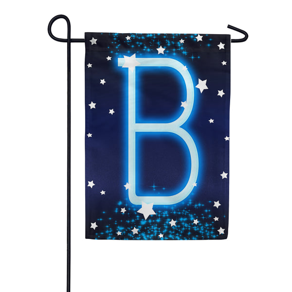 America Forever New Year Starlight Monogram Garden Flag