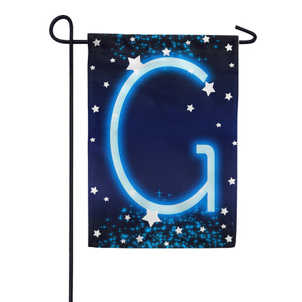 America Forever New Year Starlight Monogram Garden Flag