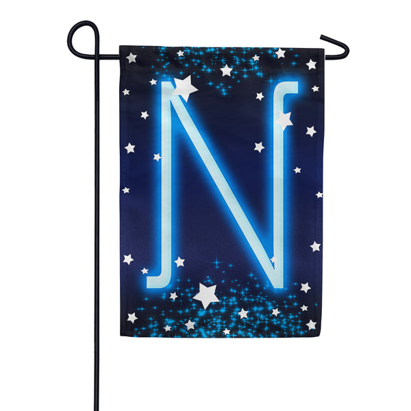 America Forever New Year Starlight Monogram Garden Flag