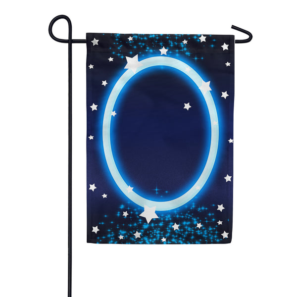 America Forever New Year Starlight Monogram Garden Flag