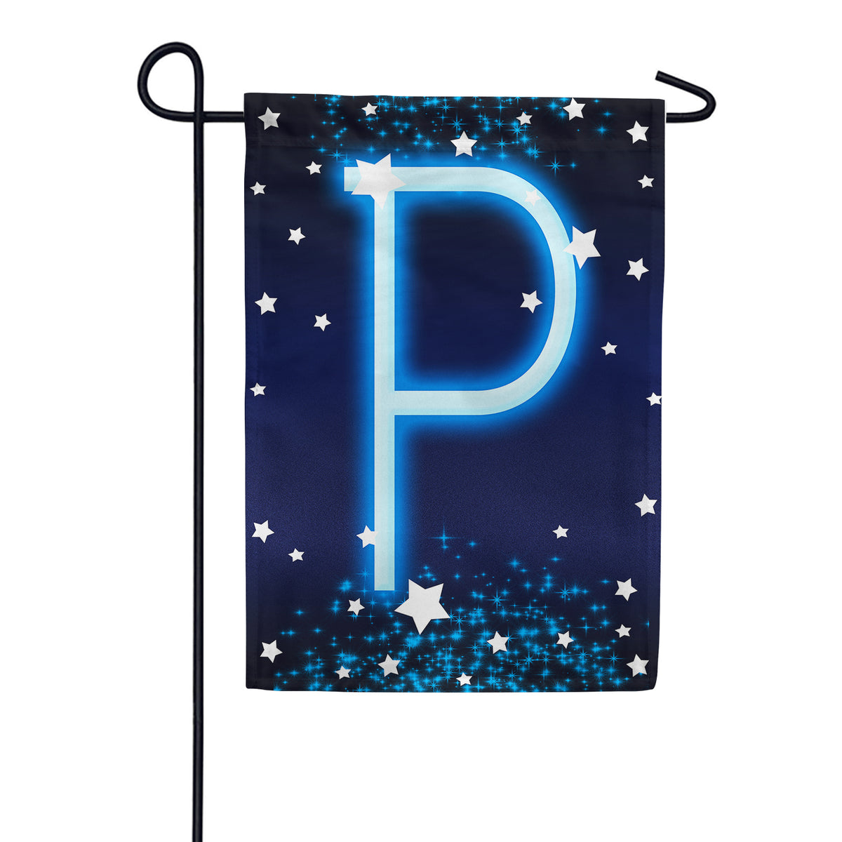 America Forever New Year Starlight Monogram Garden Flag