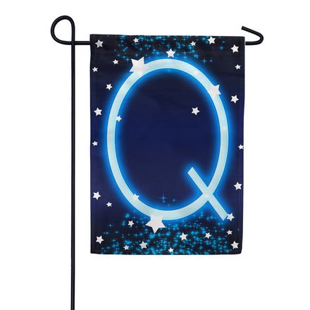 America Forever New Year Starlight Monogram Garden Flag